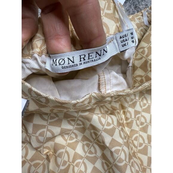 NWT Anthropologie Mon Renn Monikh Pant Boho Resort Satin Wide Leg High Waisted - Picture 5 of 9